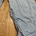 Michael Kors  | Blue White Striped Cold Shoulder Ruched Zipper Long Sleeve, XS Photo 2