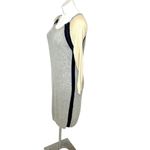 Club Monaco Knit Sweater Color Block Dress Grey Cream Navy Size Medium Zipper Photo 2