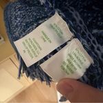 Lilly Pulitzer Blue Tweed Fringe Jacket Size Medium Photo 6