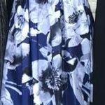 Chetta B Black And Blue Floral Formal Dress Photo 0