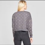 Fifth Sun  HOLIDAY CHEERS Gray Crop Sweater 2XL Photo 1