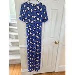 ASOS Electric Blue Pink Polka Dot Wide Leg Leopard Jumpsuit Photo 8