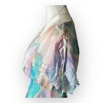 Parker  Revolve Pastel Swirl Watercolor Smocked boho Silk NWT Dress Size‎ S Photo 5