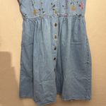 Vintage Studio Ease Denim Floral Dress Blue Photo 2