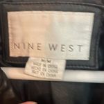 Nine West  Vintage 100% leather black button front blazer jacket M Photo 3