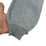 Song Of Style Erin Wool Blend Sweater Dress Balloon Sleeve Gray Ribbed Knit XS Photo 3