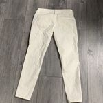 The Limited  Cream Crocheted Front Skinny Ankle Jeans Size 2 Photo 5