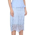 Burberry NWT  High waist lace embroidered mid skirt Photo 0