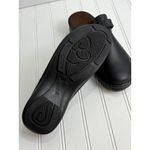 Naot Leather Mary Jane Clog Sandals Black Slip Photo 10