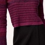 Babaton  Nathaniel space dyed striped cropped sweater in raspberry Size M Photo 0