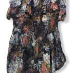 Blue Life  Floral Strapless Shorts‎ Romper Photo 0