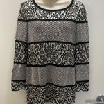St. John Evening Black & White Wide-Striped Geometric Scoop Neck Sweater Photo 1