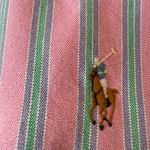 Ralph Lauren  Pink Green Multi Color Striped Button Down Top Size 2 Preppy Photo 4