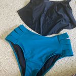 Duostick wimsuits for Women Two Piece Bathing Suits Ruffled Flounce Top with High Waisted Bottom Bikini Set Photo 3