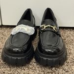 ASOS ‎ Design Masterpiece Chunky Loafer Black Patent Leather  Shoes Size 10 Photo 1