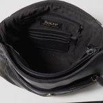 Rolfs Genuine Leather Shoulder Bag Purse Black Soft Flap Built In Wallet SEE‎ Photo 3