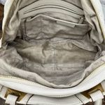 Michael Kors  Vanilla Satchel Bag Genuine Leather Gold Hardware Photo 5