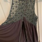 Grey Open Tie Back Tank Size L Photo 2