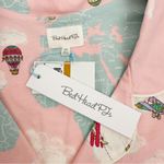 BedHead Pajamas PJs Map Print Hot Air Balloon World Travel Organic Cotton Jersey Pink Size 3X Photo 13