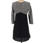 Maeve Anthropologie Black Gray Boucle Knit Dress Size XSP Photo 2