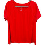 Lane Bryant Live Active V Neck Short Sleeve T Shirt Neon Orange Size 14/16 Photo 0
