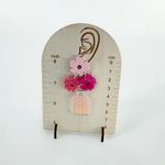 Flower Vase Drop Earrings, Acrylic Earrings, Novelty Earrings, Floral Jewelry Pink Photo 3