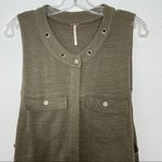 Free People NWOT  Military Green Highway Vest Jacket size S Photo 5
