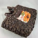 Dk brown weaves oriental watercolor tote bag Photo 4