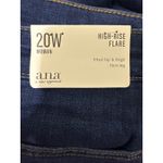 ana High Rise Flare Jeans Womens 20W Dark Wash Denim Fitted Hip Thigh NEW Blue Photo 2