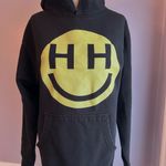 Happy Hippie Foundation Miley Cyrus Unisex Black Pullover Hoodie Smiley Face S Photo 3