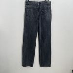 ZARA wide leg Jeans STRAIGHT leg High RISE Washed Black COLLECTION 6 Womens NWOT Photo 5