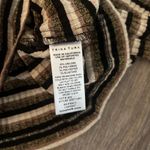 Trina Turk Striped Ribbed Turtleneck Long Sleeve Top Button Cuffs Women’s Small Photo 4