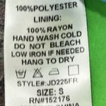 Reset by Jane Joelle Floral Ruffle Mini Dress Green Pink Tie Neck Small Photo 10