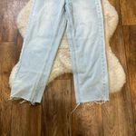 Petal and Pup Petal &‎ Pup Light Wash Asymmetrical Button Fly Denim Jeans Women's 0 Raw Hem Photo 1