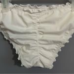 Shade & Shore White Ruffled Low Waisted Bikini Bottoms Photo 5