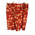Retroliciois Gingerbread Christmas Knee Length Skirt 4X Cotton Red Cookies Photo 1
