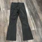 ZARA  Black Faux Leather High-Waisted Flare Pants Size Medium Bloggers Favorite Photo 6