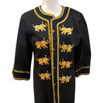 Bob Mackie Vintage Wearable Art Embroidered Elephant Jacket, Size L Photo 0