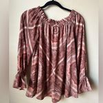 Belle Sky Belle + Sky Women’s Pink Paisley Blouse Size Large Photo 3