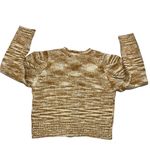 En Saison Puff Long Sleeve Gold Yellow Space Dye Cardigan Sweater size Medium Photo 9