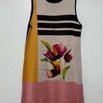 Anthropologie Troubadour Wool Blend Artsy Floral Knee Length Sweater Dress L Photo 1