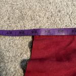 Free People Womens Burgundy Faux Suede Belted Cropped Pants Size: 6 Photo 7