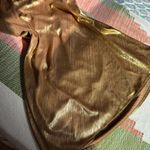 Anthropologie Gold Dress Photo 3