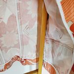 Loft Ann Taylor Orange Coral Floral 6 Blazer Photo 6