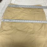 Chaus Skirt Beige Khaki Side Zip Knee Length Stretch vintage 12 cotton spandex Tan Photo 6