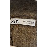 ZARA Women’s Longline Cardigan Sweater Coat Open Front Beige Size L Photo 5