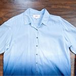 Xirena • Beau Ombré Shirt in Dawn Bleu cotton poplin dip dye button down Photo 4