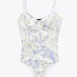 ZARA  Tie Dye Watercolor Bustier Bodysuit Photo 1