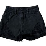 KanCan USA KanCan Black Distressed Shorts Photo 0