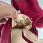 Nine West Burgundy Platform Strappy Peep Toe Sandal Heel Size 7 Feminine Y2K Photo 7